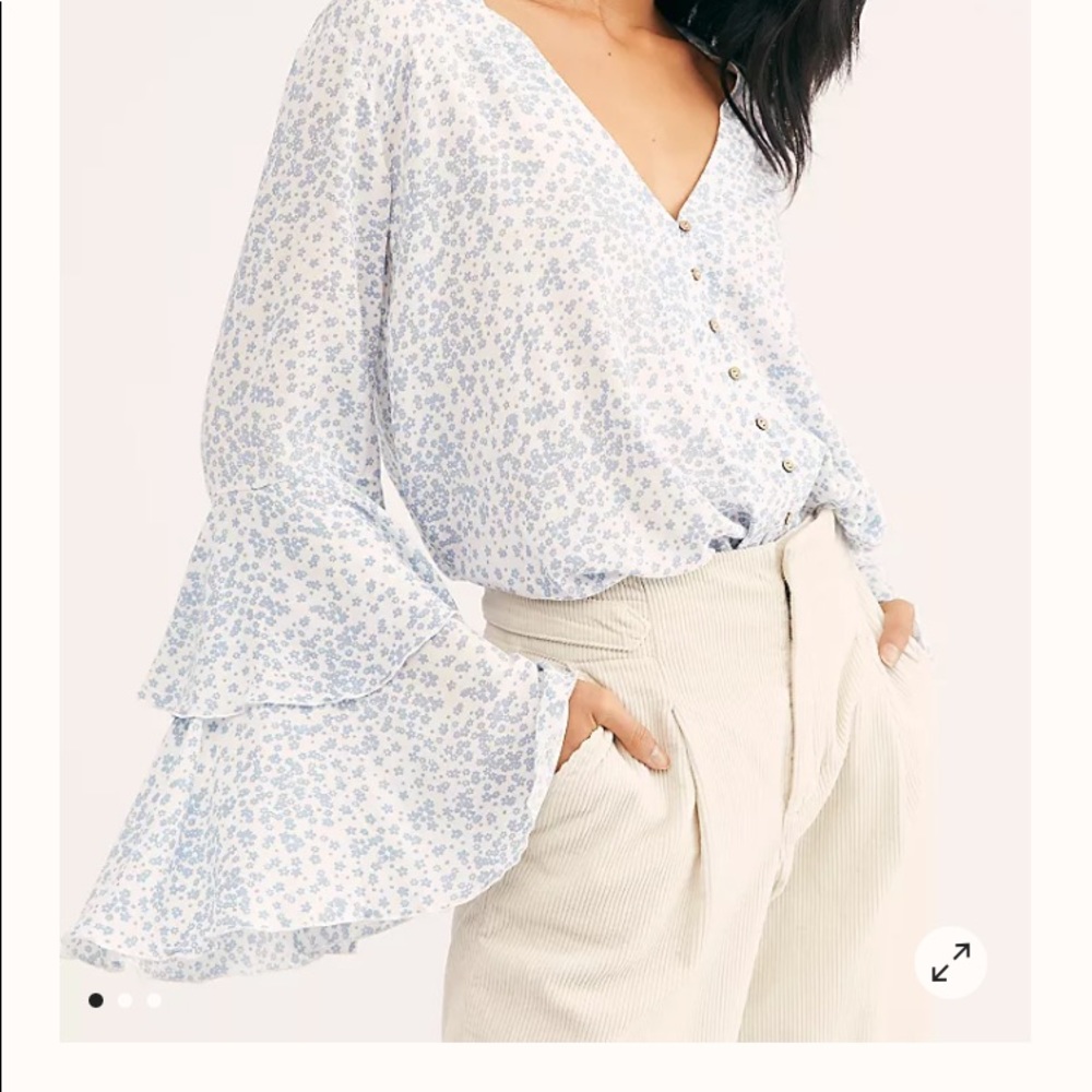 Free people ditsy floral bodysuit